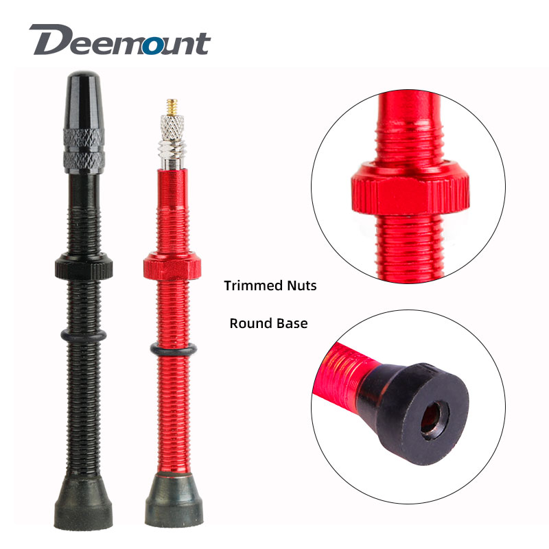 Spoke Nipple Brass - 2Pcs Deemount 60มม.จักรยานยาง Presta/FV ทองเหลือง/ก้านโลหะผสม CNC