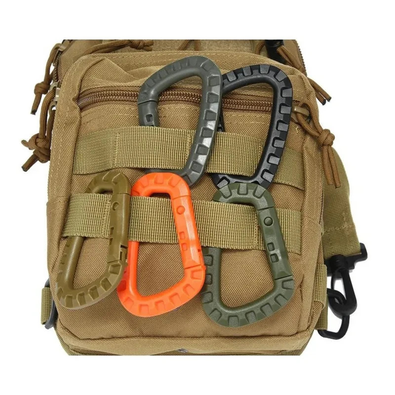 2/5/16Pcs ยุทธวิธี Carabiner ช - Chain Quick Link บทวิจารณ์และราคา