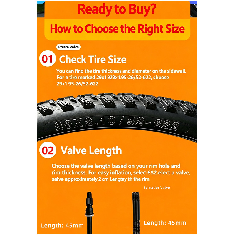 ยางในจักรยานเสือภูเขา ขนาด 29  - Mountain Biking Tube บทวิจารณ์และราคา