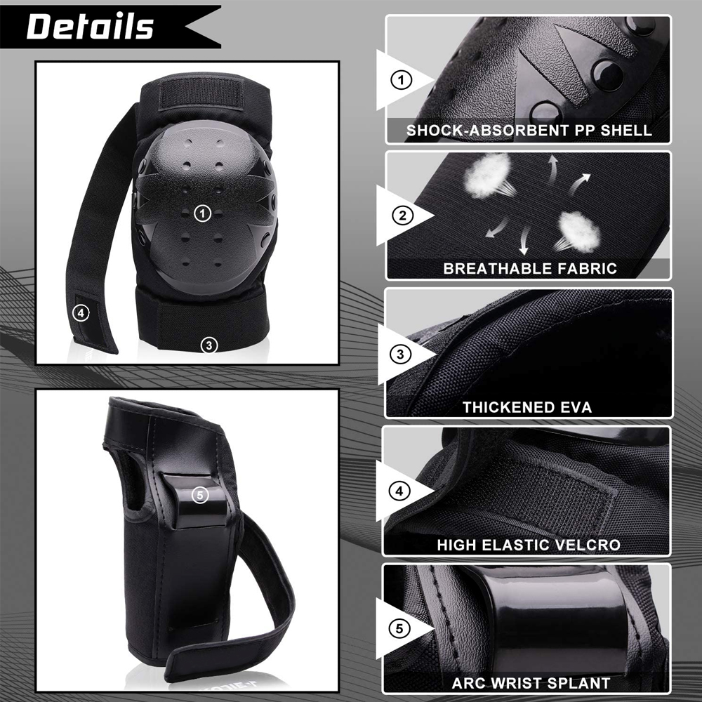 ผู้ใหญ่เยาวชนป้องกันเข่า Pads  - Mountain Biking Elbow Pads บทวิจารณ์และราคา